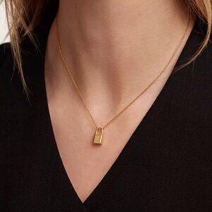 PD PAOLA LOCK GOLD NECKLACE 18kt Gold-Plated BRAND NEW